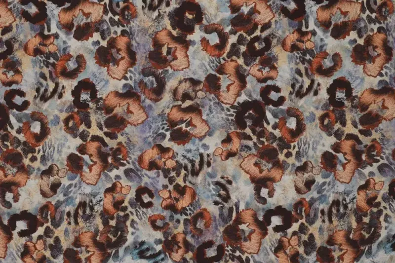 Viscose-mousseline-stof-panterprint-y1040
