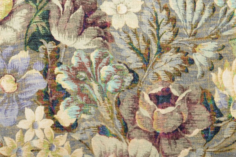 Viscose-satijn-stof-antieke-bloemen-y798