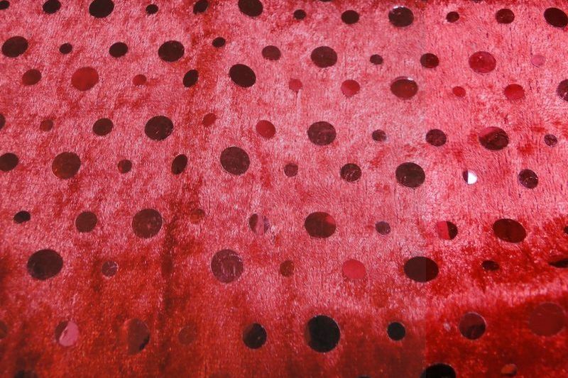 rood F317 velours de panne pailletten