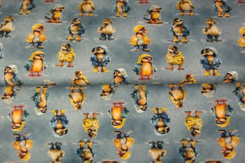 Stenzo-poplin-katoen-stof-kuikentjes-regenjas-x1406
