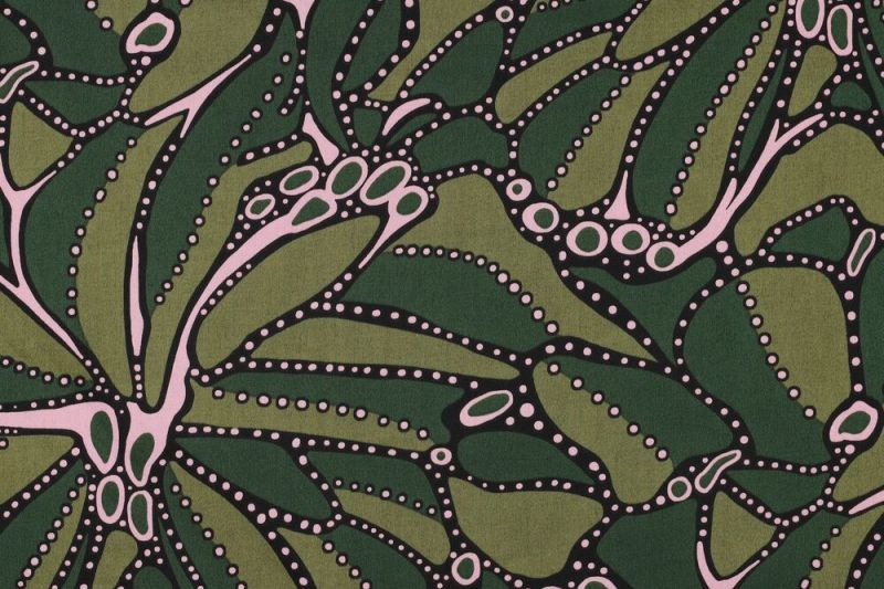 Katoen-satijn-stof-abstracte-grafische-bloemenprint-y536