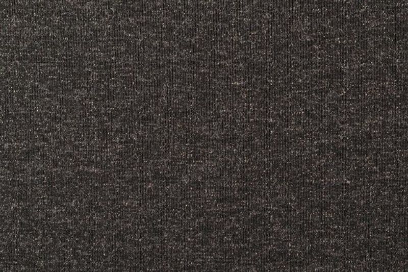 gebreide rib stof, met glitter, zwart. P981-1
