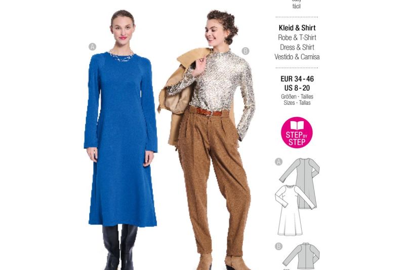 5599-Burda-naaipatroon-jurk-shirt