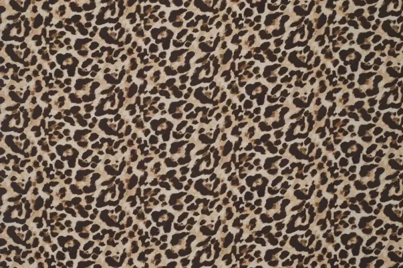 Viscose-mousseline-stof-panterprint-y1042