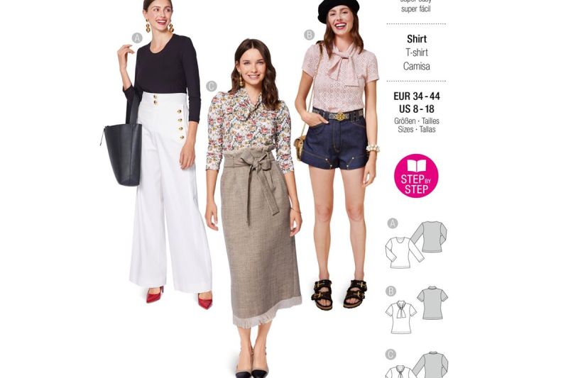 5689 Burda style naaipatroon dames blouses