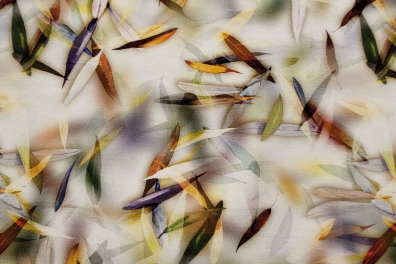 Viscose-tricot-stof-digitale-blaadjesprint-P426