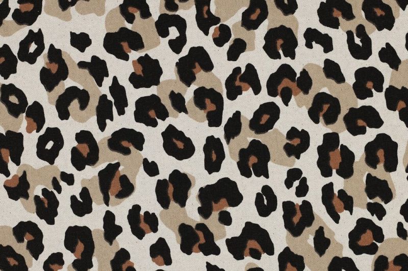 Canvas-linnen-stof-panterprint-P149