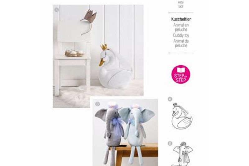 Burda Style, Naaipatroon accessoires, knuffeldieren, 5833-1