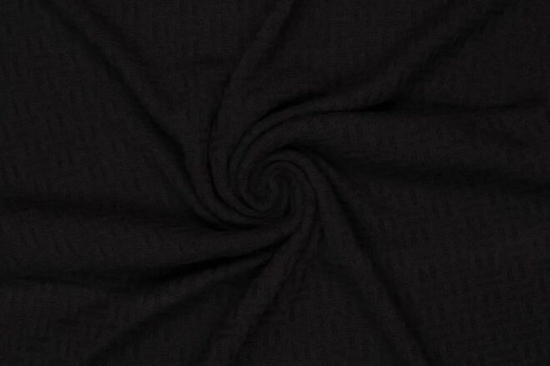 Gebreide-stof-square-jacquard-zwart-a0697