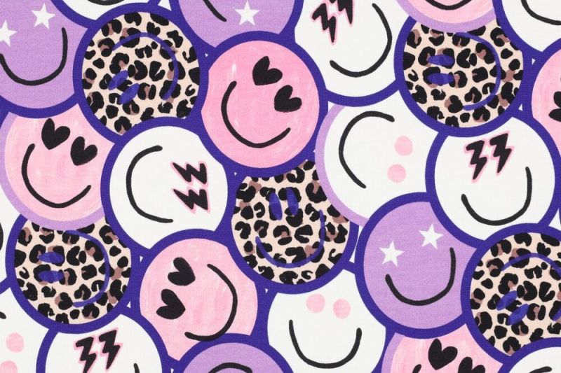 French-terry-stof-digitale-smileyprint-y629