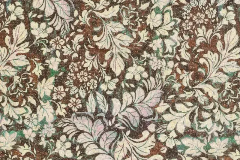 Fijne-breisel-stof-blad-motief-y704