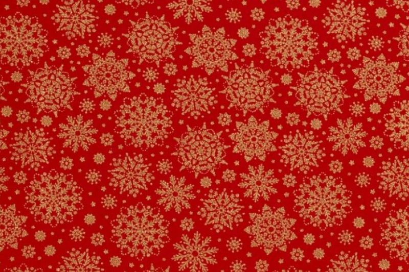 Kerst-katoen-stof-sneeuwvlokje-KR12