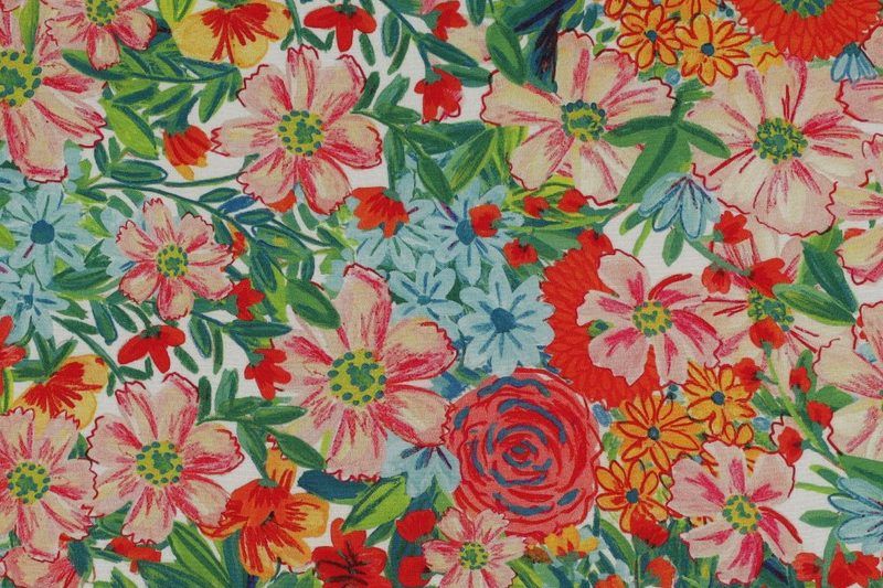 Viscose-lenzing-stof-vrolijke-bloemen-print-x1259