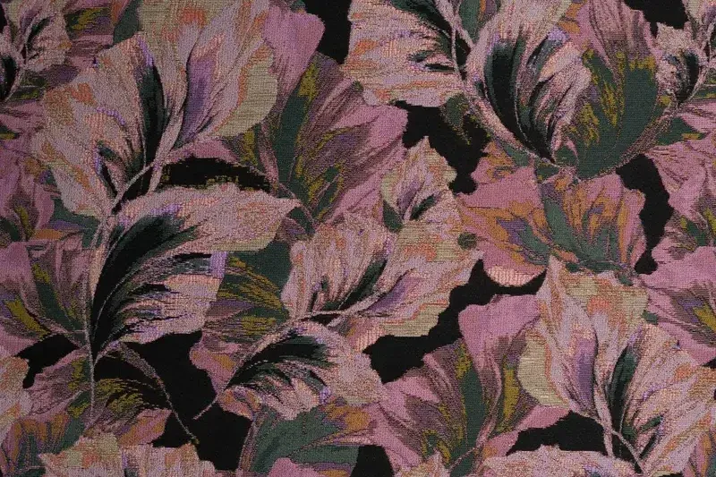 Jacquard-stof-bladprint-P820
