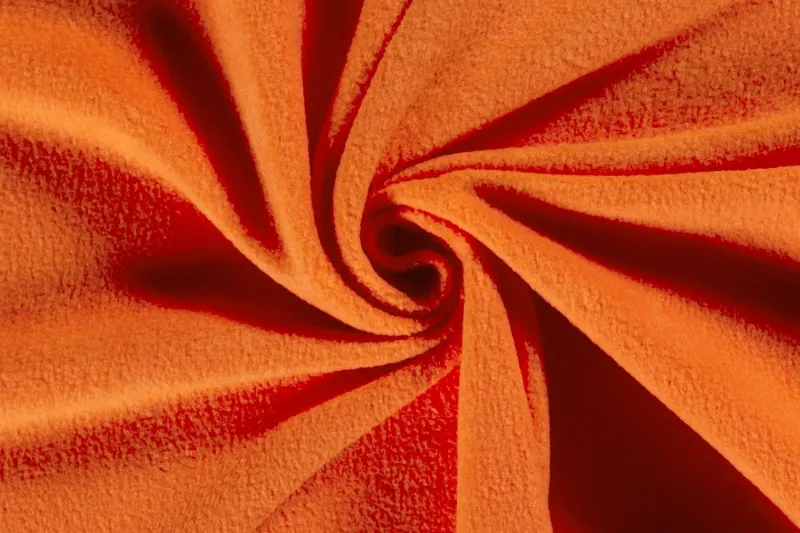 Fleece-stof-oranje-fl236