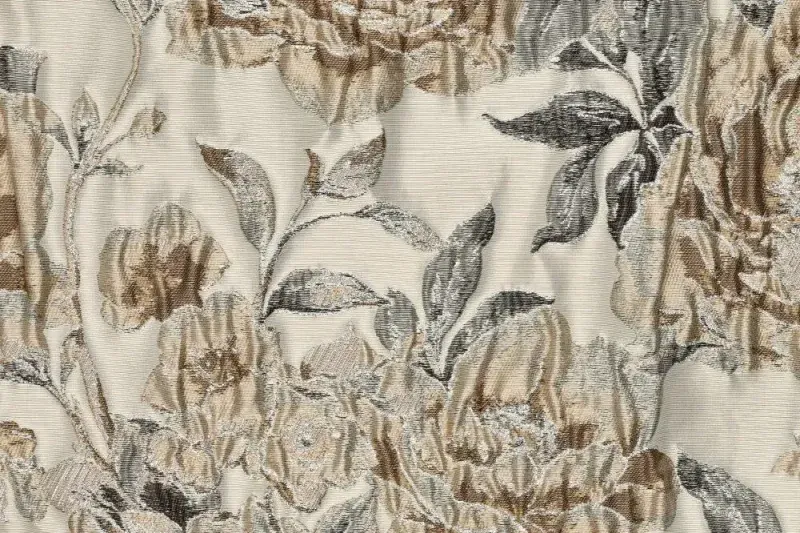 Jacquard-stof-rozenprint-P340