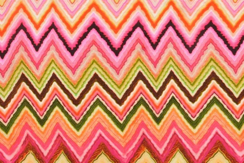 Viscose-satijn-stof-zigzagprint-y80