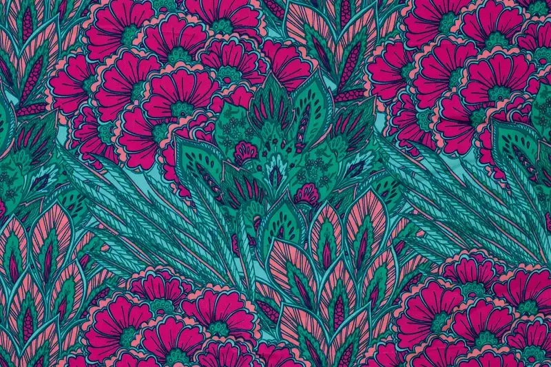 Viscose-satijn-stof-bloemen-paisleyprint-P416