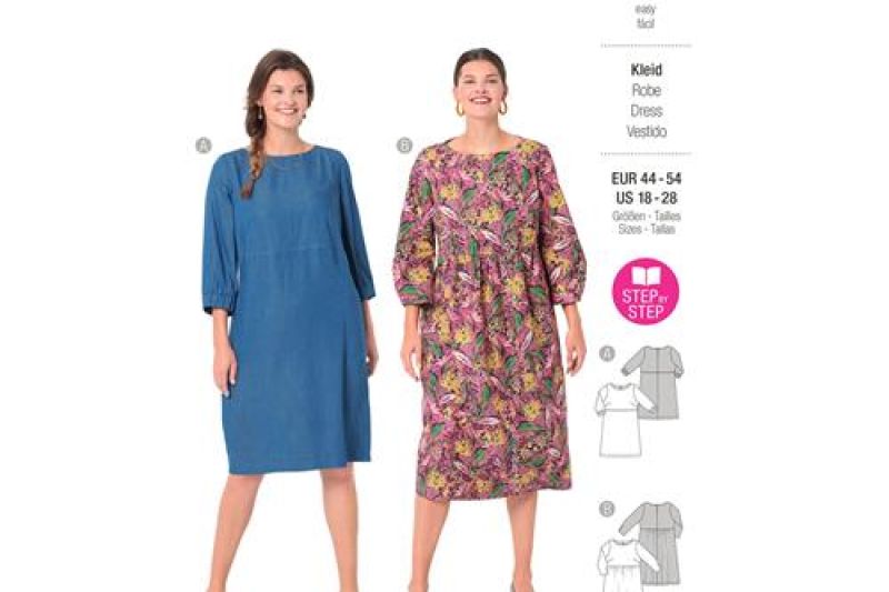 Burda Style, Naaipatroon Jurk. 6058-1
