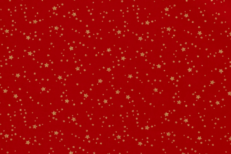 Kerst-katoen-stof-kerstster-met-dot-kr10