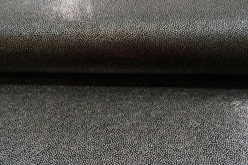 Soepelvallende stretch stof, kleine stip print