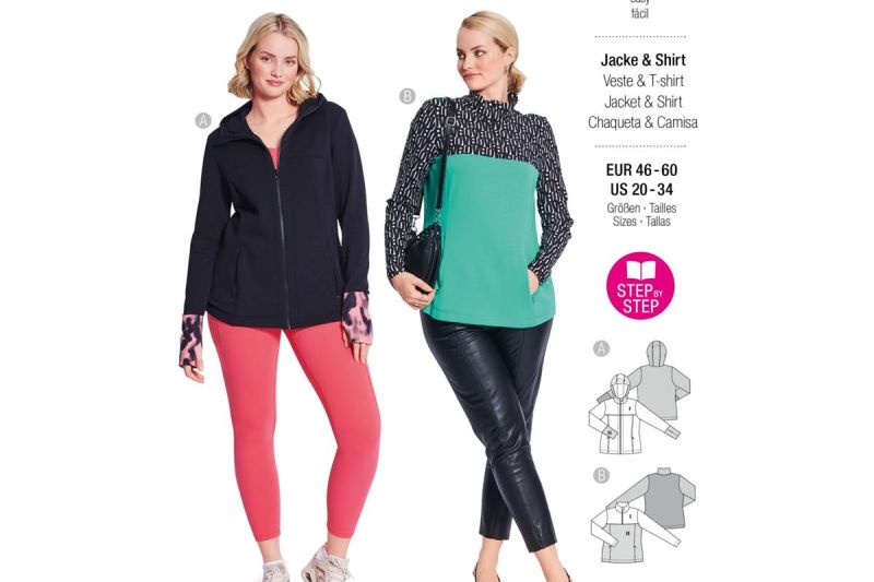 Burda style patroon jas sweater 5691