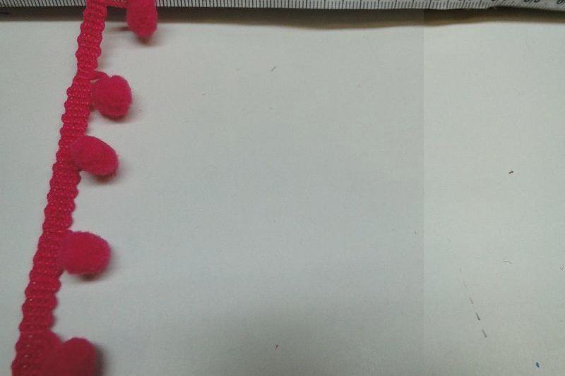 Bolletjesband fuchsia