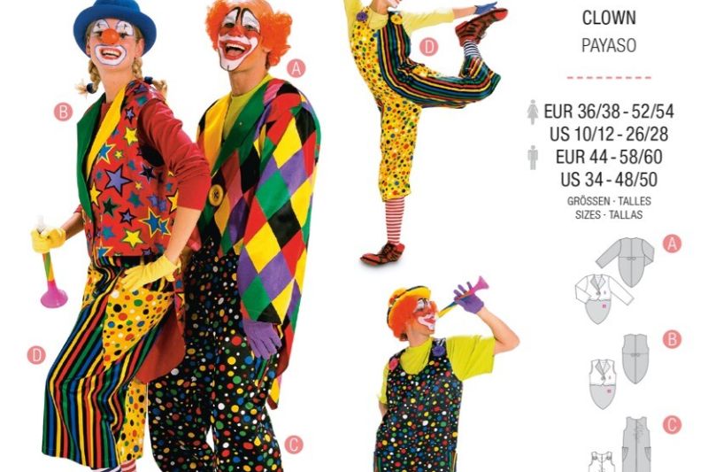 Burda-naaipatroon-clown-2477