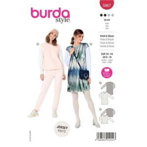 Burda-style-naaipatroon-jurk-en-blouse-5967