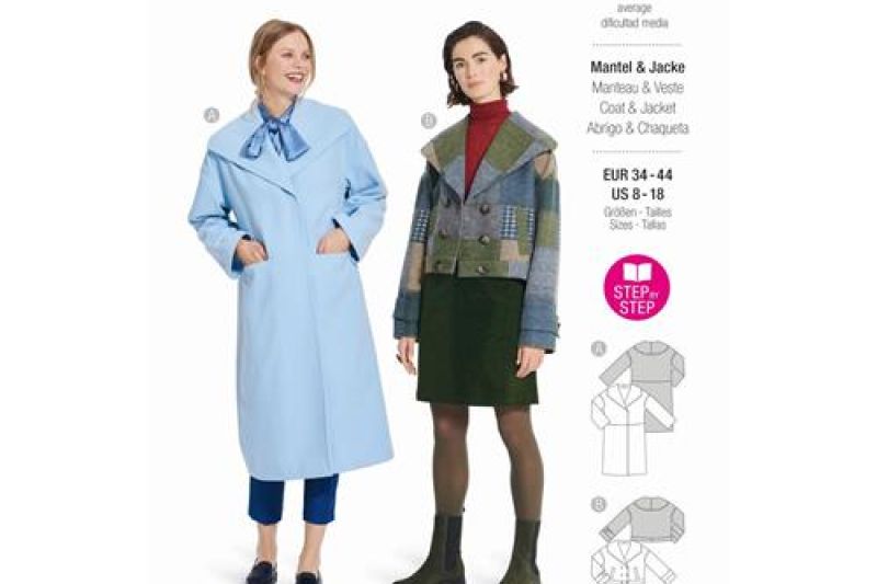 Burda Style, Naaipatroon jas en mantel. 5860-1