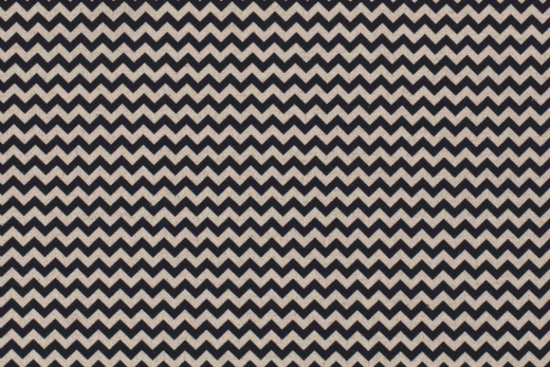 Viscose-linnen-stof-zigzagprint-c01046
