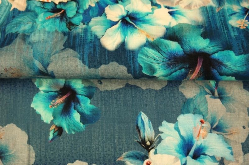 Stenzo-viscose-linnen-stof-bloemenpracht-y525