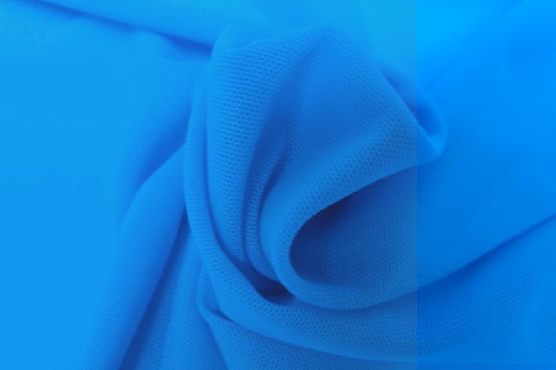 Tule mesh kant aqua. X1032