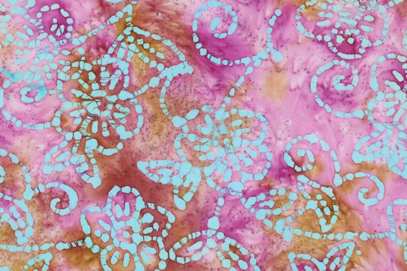 Batik-katoen-stof-abstracte-bloemprint-P166