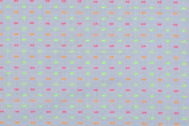 Katoen-stof-dobby-print-neon-y06