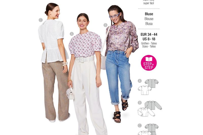 Burda-patroon-blouses- 5687