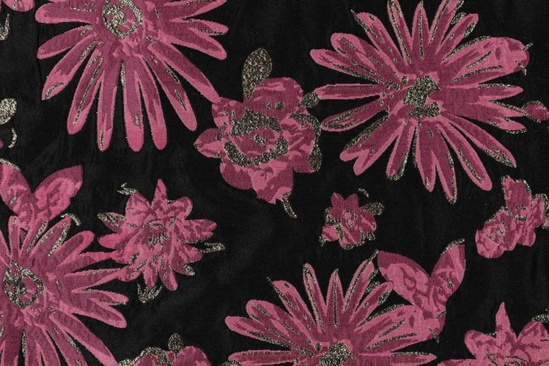 Jacquard-stof-met-bloemen-