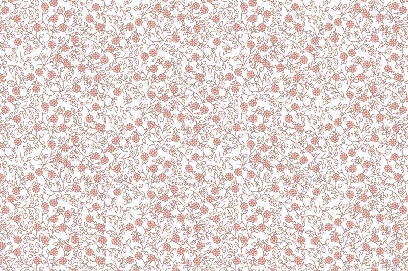 Poplin-katoen-stof-fijne-takjes-en-bloemetjesprint-x437