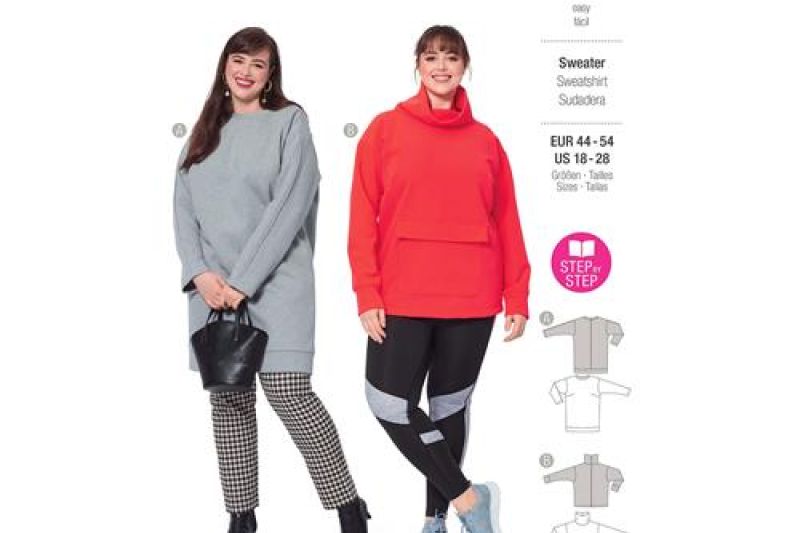 Burda-naaipatroon-sweatshirts-met-halsband-5988