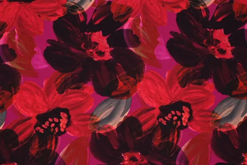Viscose-tricot-stof-olieverf-bloemenprint-p690