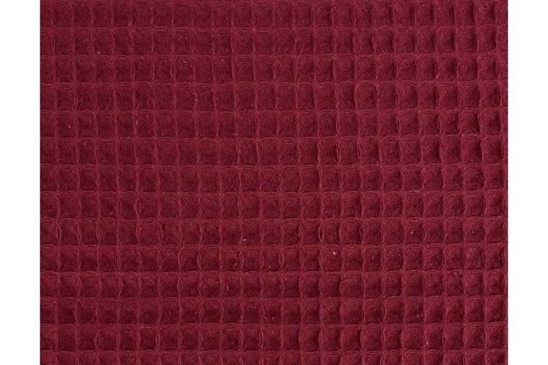 Wafeldoek stof, bordeaux. WA1119 -1