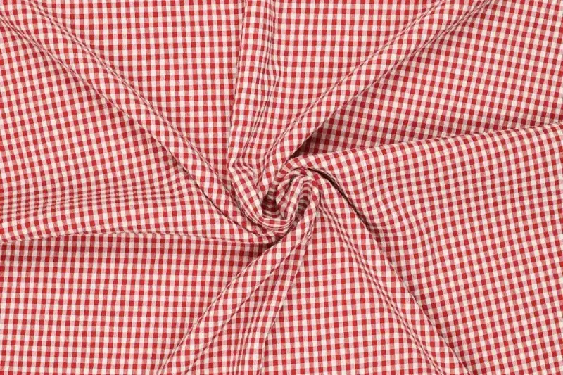 Seersucker-ruit-stof-P214