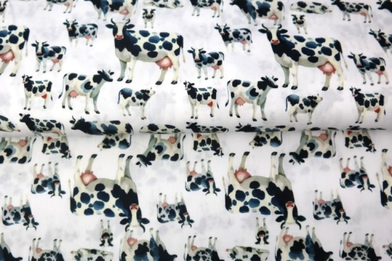 Stenzo-poplin-katoen-stof-koeienprint-y493