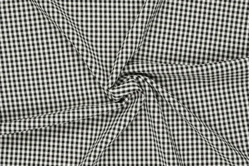 Seersucker-ruit-stof-210