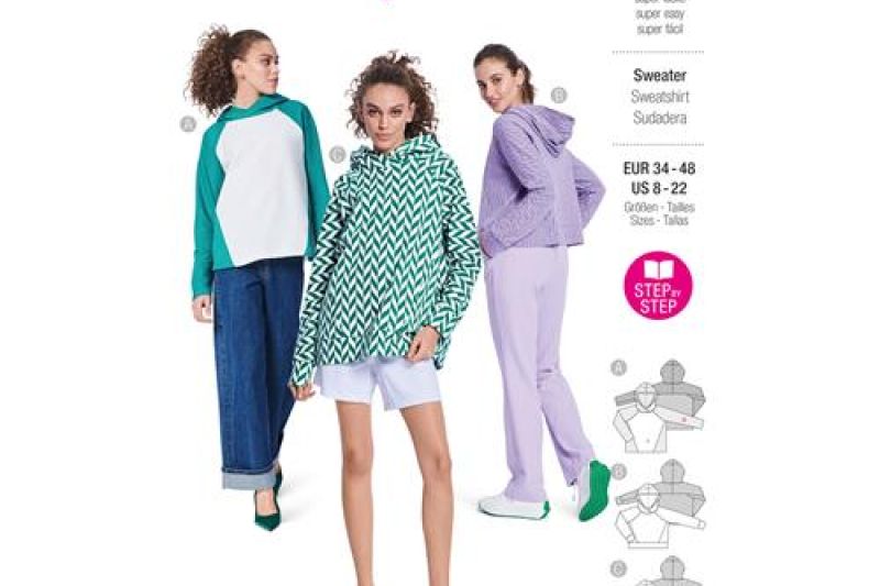 Burda Style, Naaipatroon sweater 5828-1