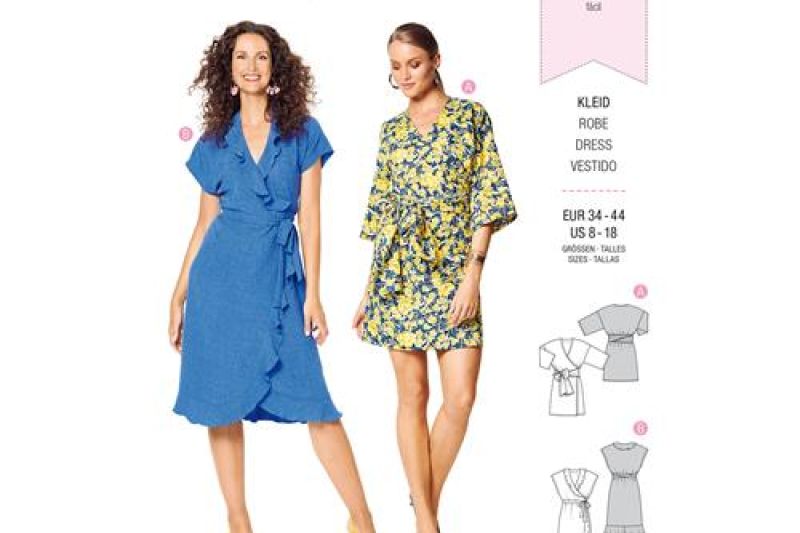 Burda Style, Naaipatroon Wikkeljurk. 6207-1