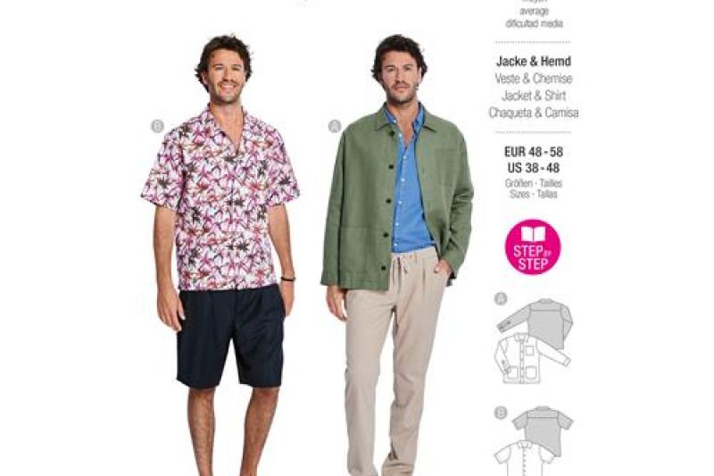 Burda Style, Naaipatroon Shirt mannen, 5842-1