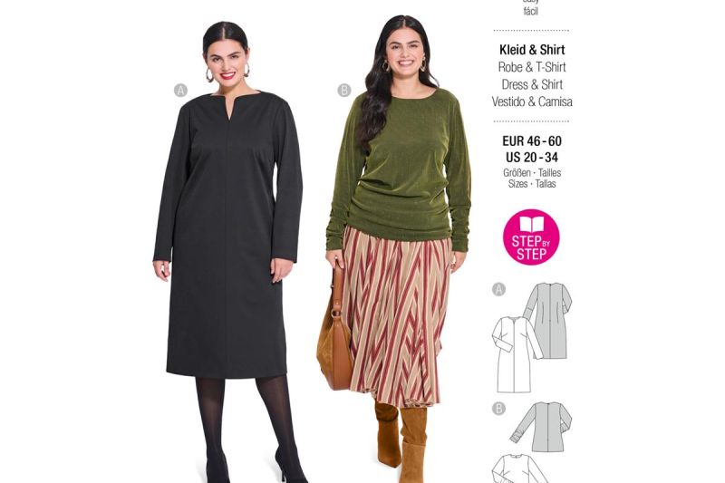 5606-Burda-naaipatroon-jurk-en-shirt