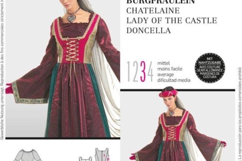 Burda-Style-naaipatroon-kasteeldame-2509