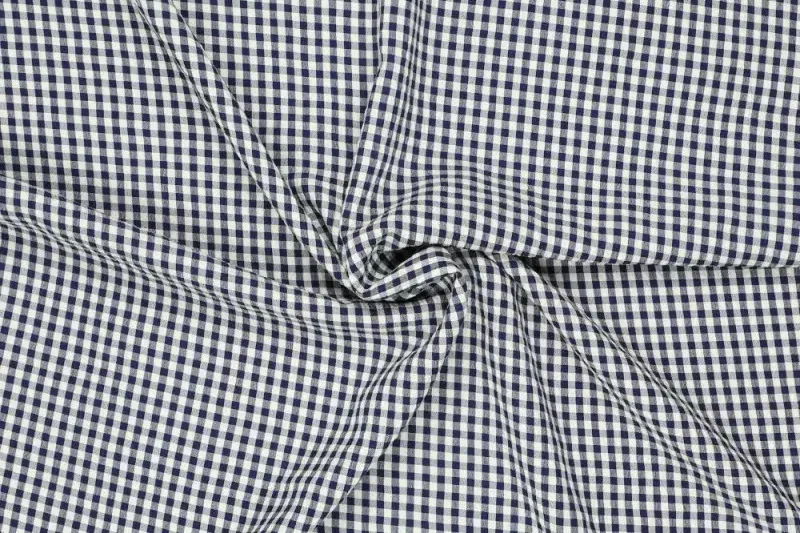 Seersucker-ruit-stof-208